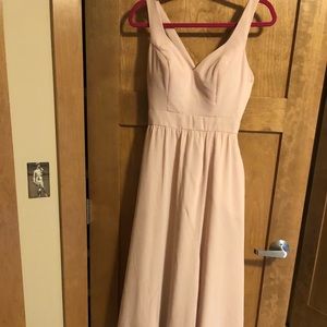 Pink Blush Brides Maids Dress with Pockets